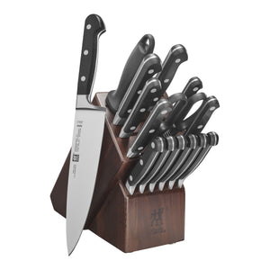 ZWILLING 16pc Knife Set in Walnut Block, Professional "S" Series