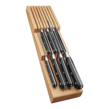 ZWILLING 10pc Knife Set with Beechwood In-Drawer Knife Tray, Professional "S" Series