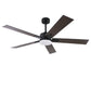 BHI 52" 5 Blades Smart Indoor Walnut&Oak LED Ceiling Fan 6-Speed with Light Kit Included