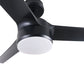 BHI 52" 3 Blades Smart Indoor Matt Black LED Ceiling Fan 6-Speed with Light Kit Included