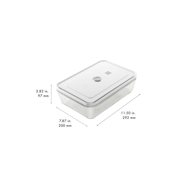 ZWILLING Rectangular Glass Vacuum Gratin Dish, Fresh & Save Series