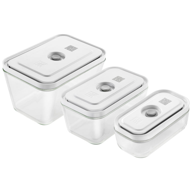 ZWILLING 3pc Glass Vacuum Container Set, Fresh & Save Series