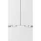 Induction Hardware 36-Inch French Door Built-In Refrigerator with Freezer, Ice Maker and Water Dispenser, Panel Ready, RF-FD-36-PR
