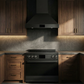 Induction Hardware 36-Inch Convertible Wall Mount Range Hood, 400 CFM, Black Stainless Steel, RH-400-36-BS