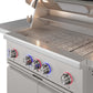 THOR Kitchen 36" Freestanding Professional Propane Gas Grill with 4 Burners and Rotisserie, TPG3601