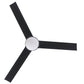 BHI 52" 3 Blades Smart Indoor Matt Black LED Ceiling Fan 6-Speed with Light Kit Included