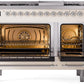 ILVE Nostalgie II 48" Dual Fuel Propane Gas Range in Antique White with Chrome Trim, UP48FNMPAWCLP