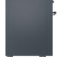 ILVE Nostalgie II 36" Induction Range with Element Stove and Electric Oven in Blue Grey with Chrome Trim, UPI366NMPBGC
