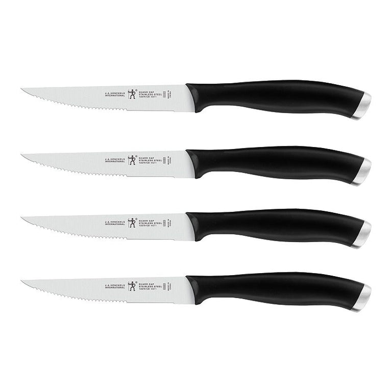 Henckels 4pc Steak Knife Set, Silvercap Series