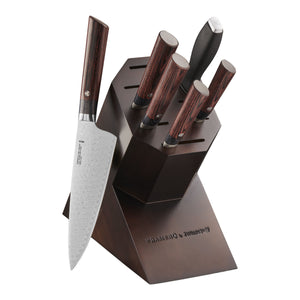 ZWILLING 7pc Knife Block Set, Bob Kramer Meiji Series