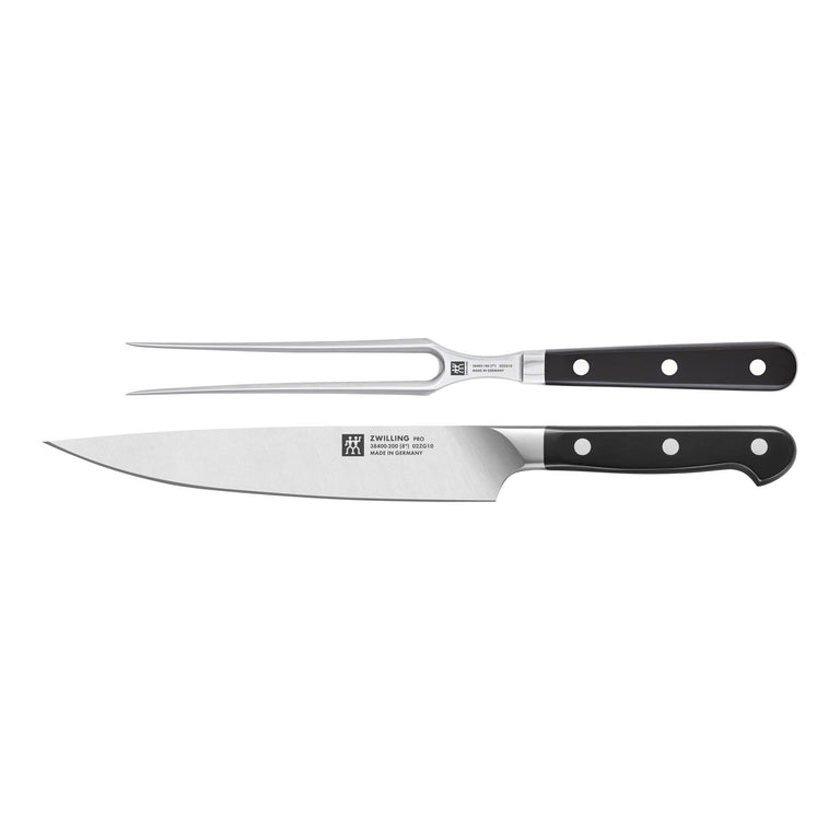 ZWILLING 2pc Carving Knife and Fork Set, Pro Series