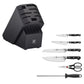 ZWILLING 7pc Knife Set in Black Rubberwood Block, Pro Series