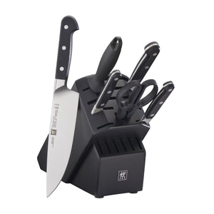 ZWILLING 7pc Knife Set in Black Rubberwood Block, Pro Series