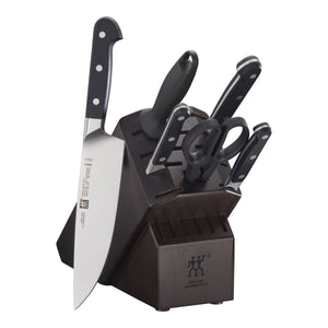 ZWILLING 7pc Knife Set in Walnut Block, Pro Series
