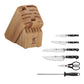 ZWILLING 7pc Knife Set in Natural Rubberwood Block, Pro Series