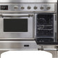 ILVE Majestic II 40" Induction Range with Element Stove and Electric Oven in Stainless Steel with Chrome Trim, UMDI10NS3SSC
