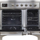 ILVE Majestic II 40" Induction Range with Element Stove and Electric Oven in Stainless Steel with Chrome Trim, UMDI10NS3SSC