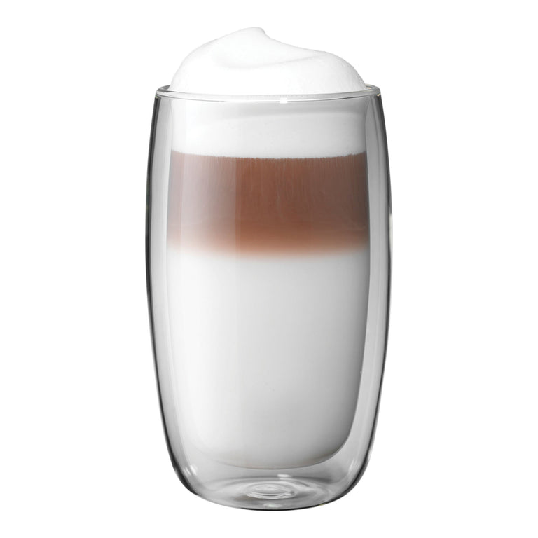 ZWILLING 8pc Latte Glass Set, Sorrento Plus Double Wall Glassware Series