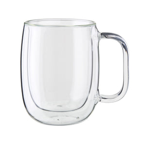 ZWILLING 8pc Coffee Glass Mug Set, Sorrento Plus Double Wall Glassware Series