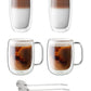ZWILLING 9pc Coffee and Beverage Set, Sorrento Double Wall Glassware Series