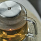 ZWILLING 27oz Glass Teapot with Stainless Steel Stand, Sorrento Double Wall Glassware Series