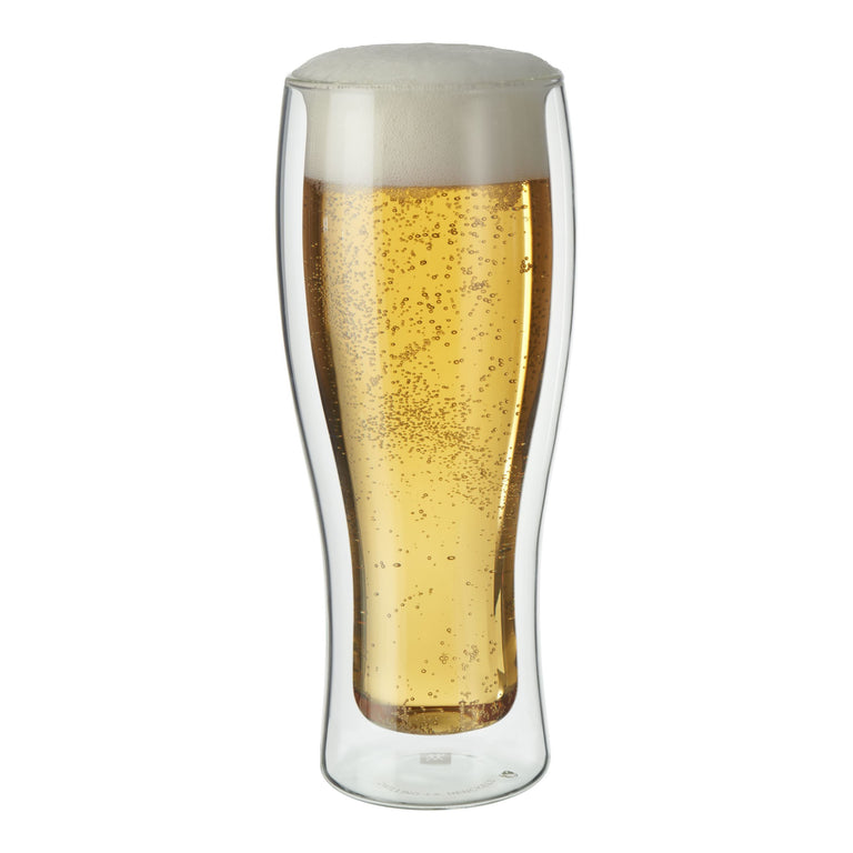 ZWILLING 2pc Beer Glass , Sorrento Double Wall Glassware Series