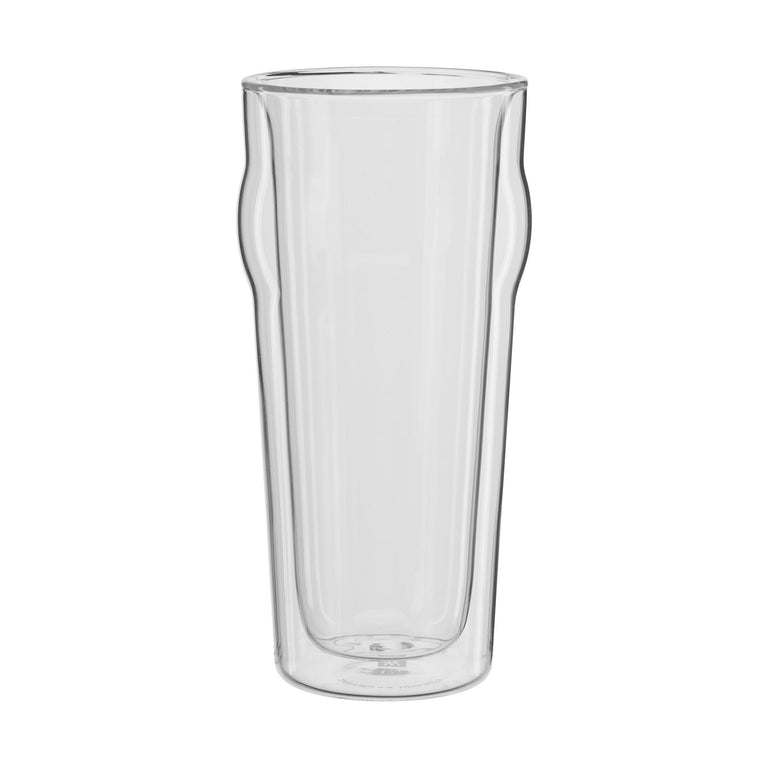 ZWILLING 2pc Pint Beer Glass Set, Sorrento Double Wall Glassware Series