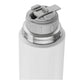 ZWILLING Thermo Bev Bottle w/ Lid/Cup, 33.8 oz/1L - Silver-White