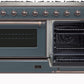 ILVE Majestic II 60" Dual Fuel Natural Gas Range in Blue Grey with Bronze Trim, UM15FDNS3BGB