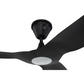 Big Ass Fans Haiku Coastal 52" Ceiling Fan in Black with LED, Downrod 5", Wet Rated