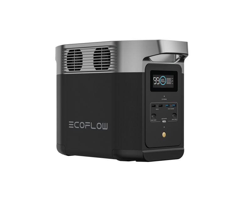 EcoFlow Package - WAVE 2 Portable Air Conditioner, DELTA 2 Portable Power Station (1024Wh) and Extra Battery Cable