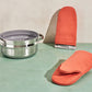 Caraway Oven Mitts in Perracotta