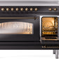 ILVE Nostalgie II 48" Induction Range with Element Stove and Electric Oven in Black with Bronze Trim, UPI486NMPBKB