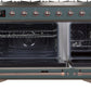 ILVE Majestic II 48" Dual Fuel Propane Gas Range in Blue Grey with Bronze Trim, UM12FDNS3BGBLP
