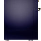 ILVE Nostalgie II 36" Dual Fuel Natural Gas Range in Blue with Bronze Trim, UP36FNMPMBB