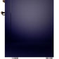 ILVE Nostalgie II 36" Dual Fuel Natural Gas Range in Blue with Bronze Trim, UP36FNMPMBB