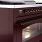 ILVE Nostalgie II 36" Dual Fuel Propane Gas Range in Burgundy with Bronze Trim, UP36FNMPBUBLP
