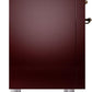 ILVE Nostalgie II 36" Dual Fuel Propane Gas Range in Burgundy with Bronze Trim, UP36FNMPBUBLP
