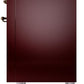 ILVE Nostalgie II 36" Dual Fuel Propane Gas Range in Burgundy with Bronze Trim, UP36FNMPBUBLP