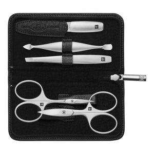 ZWILLING Beauty Premium 6-pc Black Leather Case Black Set