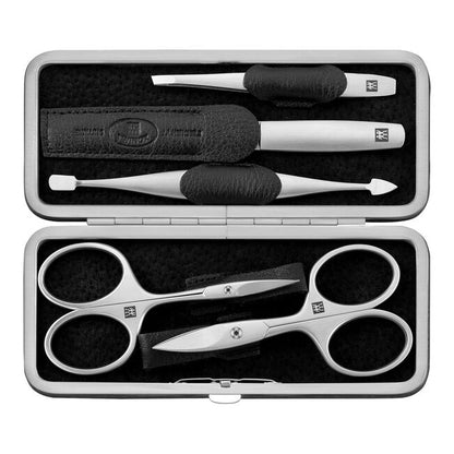 ZWILLING Beauty Premium 6-pc Black Yak Leather Grooming Set