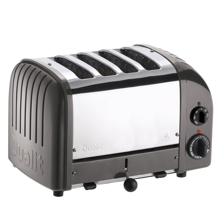 Dualit New Generation Classic 4-Slice Toaster in Metallic Charcoal