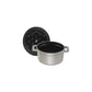 Staub Cast Iron 0.25-qt Mini Round Dutch Oven - Graphite Grey