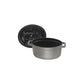 Staub Cast Iron 1-qt Pig Dutch Oven - Graphite Grey
