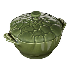 Staub Stoneware 16-oz Petite Artichoke Cocotte - Basil