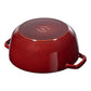 Staub Cast Iron 3.75-qt Essential French Oven Rooster Lid - Grenadine