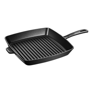 Staub Cast Iron 12-inch Square Grill Pan - Black
