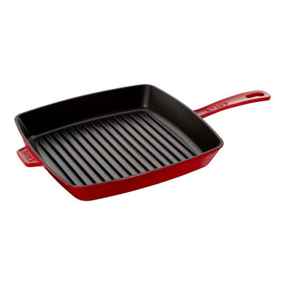 Staub Cast Iron 12-inch Square Grill Pan - Cherry
