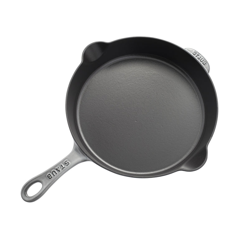 Staub 11'' Cast Iron Traditional Deep Skillet in Graphite Gray, Cast I –  Premium Home Source