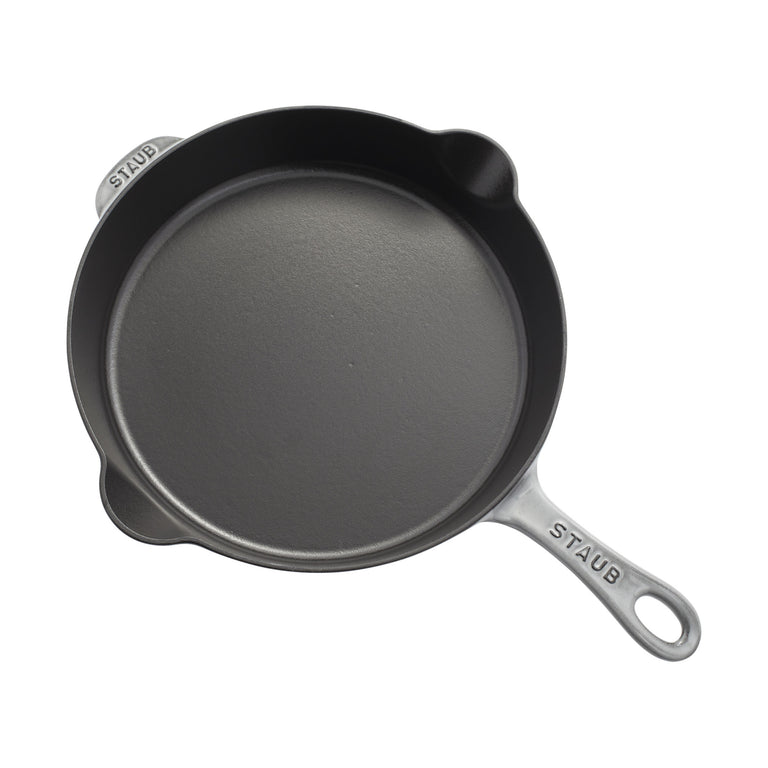 Staub 11'' Cast Iron Traditional Deep Skillet in Graphite Gray, Cast Iron - Fry Pans/ Skillets Series
